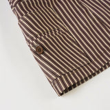Purpdrank  Casual Basic Printed Striped A-Line Skirts Y2K Sexy Slim Low-Waisted Mini Skirts Women 2025 Summer Fashion Streetwear
