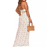 Purpdrank  Sexy Printed Two-Piece Set with Gathered Hemline Dress Women's Clothing Sleeveless Style from Mainland China