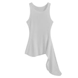 Purpdrank  Summer Strap Knitting Camisole Women Sexy Silm All-Match White Tight Tops  Female Streetwear Blue Tank Clothes 2025
