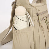 Purpdrank  Creative Large Capacity Shoulder Bags Casual Vintage Crossbody Bags Multifunction Simple Messenger Bag Women Men