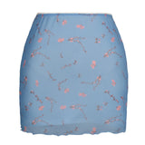 Purpdrank   High Waisted Skirts Women Sexy Cheetah Print Vintage Mini Skirts Fashion Casual Chiffon Mesh Slim Skirt Summer New