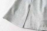 Purpdrank  Women High Waist Front Slit Mini Skirt American Vintage All-match Package Hips Pleated Skirts Side Zipper With Shorts Underwear