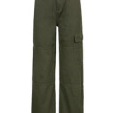 Purpdrank  Women's Retro Style Loose Jeans Autumn Clothing with Pockets European American Forest Color Street Fashion by