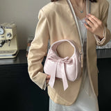 Purpdrank  Bow Knot Mini Top-handle Bags For Women 2025 Spring Latest Trend Designer Purses And Handbag Luxury Shoulder Crossbody Bag