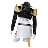 Purpdrank  Mira Cosplay Costume Wig Shoes Black Coat Singing Suit Song-Promotion Costume Women Halloween Party Role Playing Outfit