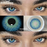 Purpdrank  1 Pair Color Contact Lenses for Eyes 14.5MM Black Lenses Gray Lenses Fashion Lenses Blue Eyes Lenses Brown Lens Yearly