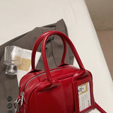Purpdrank  Y2K Top-handle Bags For Women Pure Color Casual Street Small Shoulder Crossbody Bags 2025 Latest Luxury Designer Handbags