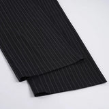 Purpdrank  Wide Leg Pants for Women High Waist Striped Print Long Pants Spring Fashion Loose Casual Trousers Office Streetwear