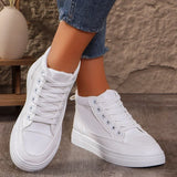 Purpdrank  Flats Women Ankle Sneakers Running Designer Sport Shoes Lace Up Autumn Casual Shoes Trend Leather Walking Zapatillas Mujer