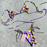 Purpdrank  Bikini Push Up Women Swimsuits Sexy Swimwear Brazilian Bikini Set Halter Biquini Swim Suits Print Beachwear Female