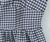 Purpdrank  Tie Bow Halter Plaid Spliced Lace Wood ears Strap Sexy Corset Women Tank Top Slim Waist Elastic Back Crop Top