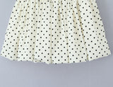 Purpdrank  Summer Sweet Polka Dot Print Mini BUD Skirt Women Elastic Waist Ball Gown Swing Skater Short Skirts Party Girl Beige Black