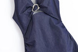 Purpdrank  Denim Dress Summer 2025 New Fashion Slim V-neck Hanging Neck Elegant Long Dress Women Street Holiday Chic Youth Party Dress