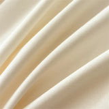 Purpdrank  Beige/Pink Flowers Butterfly Embroidery 100% Cotton Bedding Set Duvet Cover Set Bed Sheet/Fitted Sheet Pillowcases 4Pcs Bed Sets