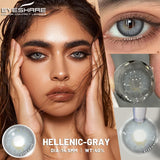 Purpdrank  1 Pair Colored Contact Lenses for Eyes Blue Eye Lenses Gray Pupil Lenses Green Eye Natural Brown Lens Beauty Makeup