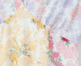 Purpdrank  Retro French style Contrast Color Flower Print V neck Mini Dress Sexy Short Flying Sleeve Ruffles Hem Slim Waist Robe