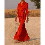 Purpdrank  Folds Graduation Gala Evening Dress Celebrity Guest Dress Autumn Elegant Women Loose Party Dress Sexy Chic Fashion Long Sleeve