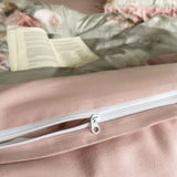 Purpdrank  Vintage French Rose Flowers Prints Ruffles Bedding Set 100% Cotton Brushed Fabric Duvet Cover Set Bed Sheet Pillowcases 4Pcs