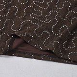 Purpdrank  Sexy Bodycon Lace & Sequin 2 Piece Set for Women Fashion O Neck Long Sleeve Bodysuit and Mini Pencil Skirt Matching Outfit