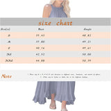 Purpdrank  Ladies' Bohemian Style High Street Summer Large Hem Stacked Long Dress Fashionable Daily Date Sexy Beach Style Pure Color Skirt