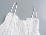 Purpdrank   Sexy White Spliced Embroidery Lace Bra Corset style Mini Dress Women Backless Party Skater Short Sling Robe Holiday
