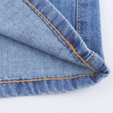 Purpdrank  high waisted bow decoration summer new women's fashion slim fit versatile casual denim mini skirt