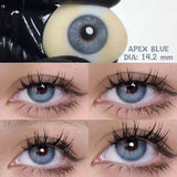 Purpdrank  1 Pair Big Eye Korean Lenses Colored Contact Lenses with Degree Myopia Lenses Green Lenses Black Lenses Prescription