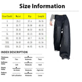 Purpdrank  Harajuku Style High Street Black High Waist Jeans For Women Loose Fitting And Slimming Versatile Wide Legged Floor Length Pants