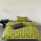 Purpdrank  100% Cotton Duvet Cover and Pillowcase Single/Queen Size Quilt Cover Set Skin-friendly Comforter Covers for Home dekbedovertrek