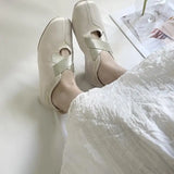 Purpdrank  Shoes Woman Flats Dress Hoof Heels Fabric Rome Rubber PU Shoes Woman Flats Dress Fabric Hoof Heels PU Rubber