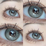 Purpdrank  Blue Colored Contact Lenses - Natural & Small Pupil Hazel Contacts, Yearly Lenses for Summer & Autumn Holiday, Parties