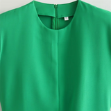 Purpdrank  Spring New Women's Fashion and Elegance Slim Fit Versatile Round Neck Sleeveless Dress