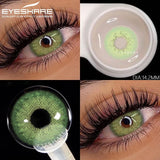 Purpdrank  1pair Natural Colored Contact Lenses Brown Eye Lenses Gray Makeup Eyes Pupils Lens Yearly Green Beautiful Pupils Yearly