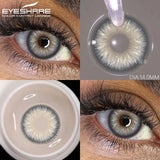 Purpdrank  Colored Contact Lenses for Eyes 1Pair/2Pcs Yearly Natural Blue Lenses Cosmetic Soft Beautyful Pupils Gray Eye Contacts