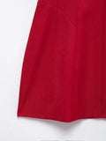 Purpdrank  European style new women's clothing pleated decoration V-neck sleeveless loose short skirt waist balloon mini dress