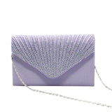 Purpdrank  ﻿ Women'S Fashion Bling Shiny Elegant And Fashionable Envelope Clutch Bag Party Wedding Handbag For Women Dinner Bag