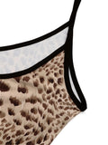 Purpdrank  Leopard Print V-neck Sexy Short Dress Women Summer 2025 New Fashion Street Backless A-line Spaghetti Strap Dresses