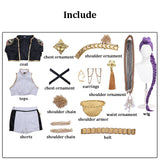 Purpdrank  Black Golden Rumi Zoey Mira Cosplay , Costume Wig Women Suit Halloween Party Role Playing Outfit