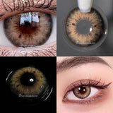 Purpdrank  1 Pair Colored Contact Lenses for Eyes Natural Look Brown Lenses Blue Lenses Gray Eye Contact Fashion Lenses