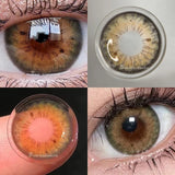 Purpdrank  1 Pair Colored Contact Lenses for Eyes Natural Look Brown Lenses Blue Lenses Gray Eye Contact Fashion Lenses