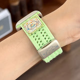 Purpdrank  Y2K Cartoon Cute Cat Nylon Magnetic Band for Apple Watch Band for Apple Watch 42mm 38 40mm 41mm 44mm 45mm 46mm 49mm Men Women Breathable Watch Strap for Series 10 9 8 7 6 5 4 3 2 1