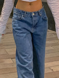 Purpdrank Chic Womens High Waist Wide Leg Denim Pants - Casual, Baggy & Y2K Inspired - Comfortable, Fashion-Forward Style - Premium Jeans for Trendy Girls