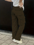 Y2k Multi-pocket Wide Leg Jeans, Hip Hop Style Leisure Loose Denim Cargo Pants, Women's Denim Jeans & Clothing - Perfect For Fall & Winter