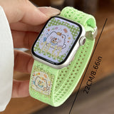 Purpdrank  Y2K Cartoon Cute Cat Nylon Magnetic Band for Apple Watch Band for Apple Watch 42mm 38 40mm 41mm 44mm 45mm 46mm 49mm Men Women Breathable Watch Strap for Series 10 9 8 7 6 5 4 3 2 1