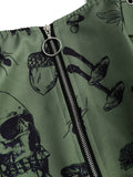 Wide Strap Y2K Sleeveless Butterfly Print Lace Up Mini Dress for Spring & Summer, Women's Clothing