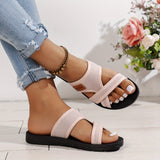 Purpdrank Women's Hollow Mesh Slide Sandals, Casual Open Toe Flat Summer Shoes, Lightweight Slide Sandals