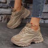 Stylish Women's Mesh Chunky Sneakers - Breathable, Lightweight, Low-Top Design for Running, Sports, Casual Outdoor Walking, Trainers with Arch Support and Cushioned Insoles for Ultimate Comfort