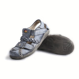 Purpdrank  TMA EYES Women's Summer Sandals - French Retro Design with Adjustable Hook-and-Loop Closure, Breathable Hollow-Out Toe, Low Heel & Cushioned Insole, Durable TPR Sole - Casual Comfort for Warm Weather, Strappy Sanda