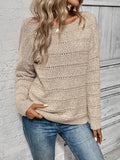Boat Neck Drop Shoulder Pullover Sweater, Elegant Solid Color Long Sleeve Sweater For Spring & Fall, Women's Clothing