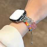 Purpdrank  1pc Cute Bear Gummy Apple Watch Band, Dopamine Summer Candy Color Transparent Bear Strap | Compatible with iWatch Series 10/9/SE/8/Ultra 2, Adjustable Beaded Strap for 46mm/42mm/41mm/40mm/44mm/45mm/49mm - Simple &